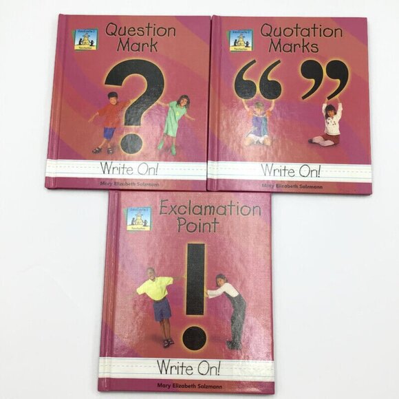 Punctuation Books Complete Set of 6 Mary Salzmann SandCastle Write On Series - Picture 3 of 11